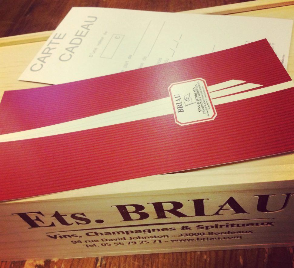 Carte Cadeau Briau - Briau Bordeaux
